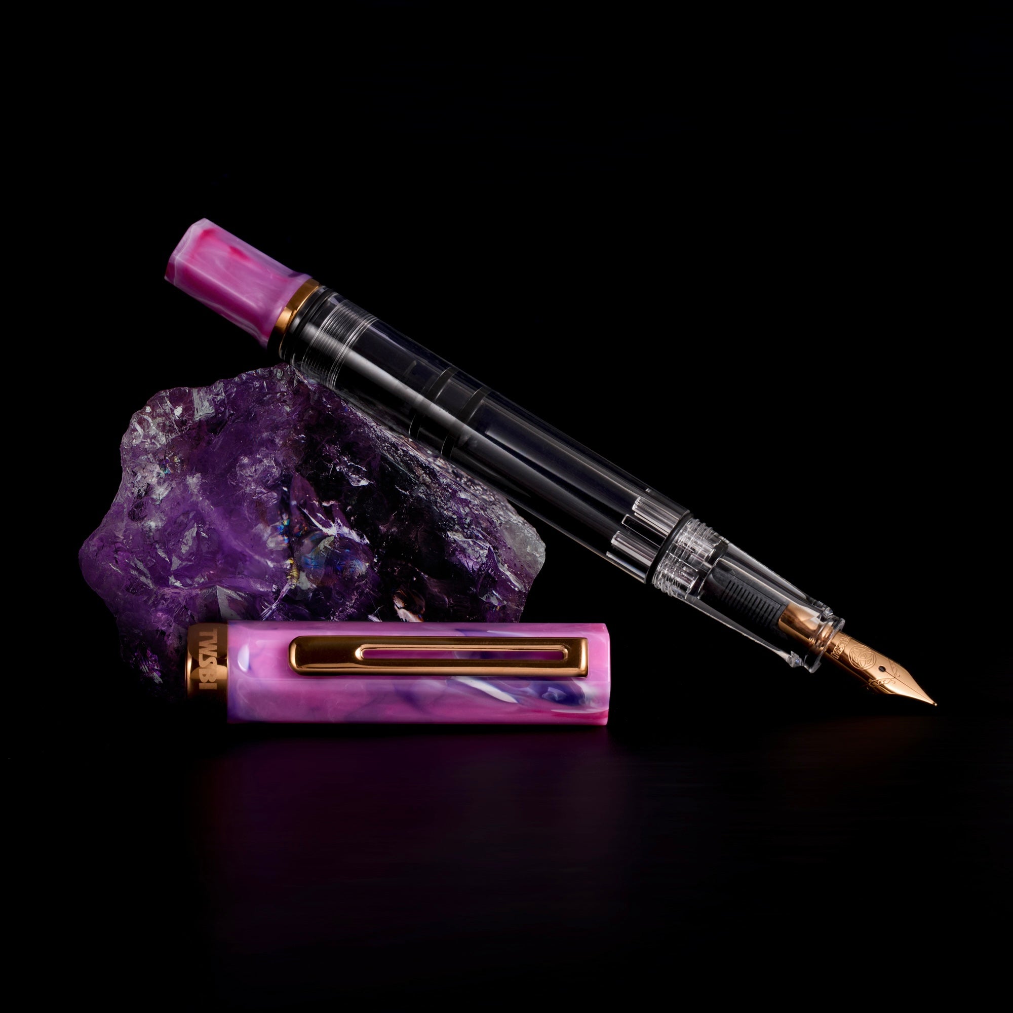 TWSBI ECO Fluorite Purple w/Bronze Fountain Pen