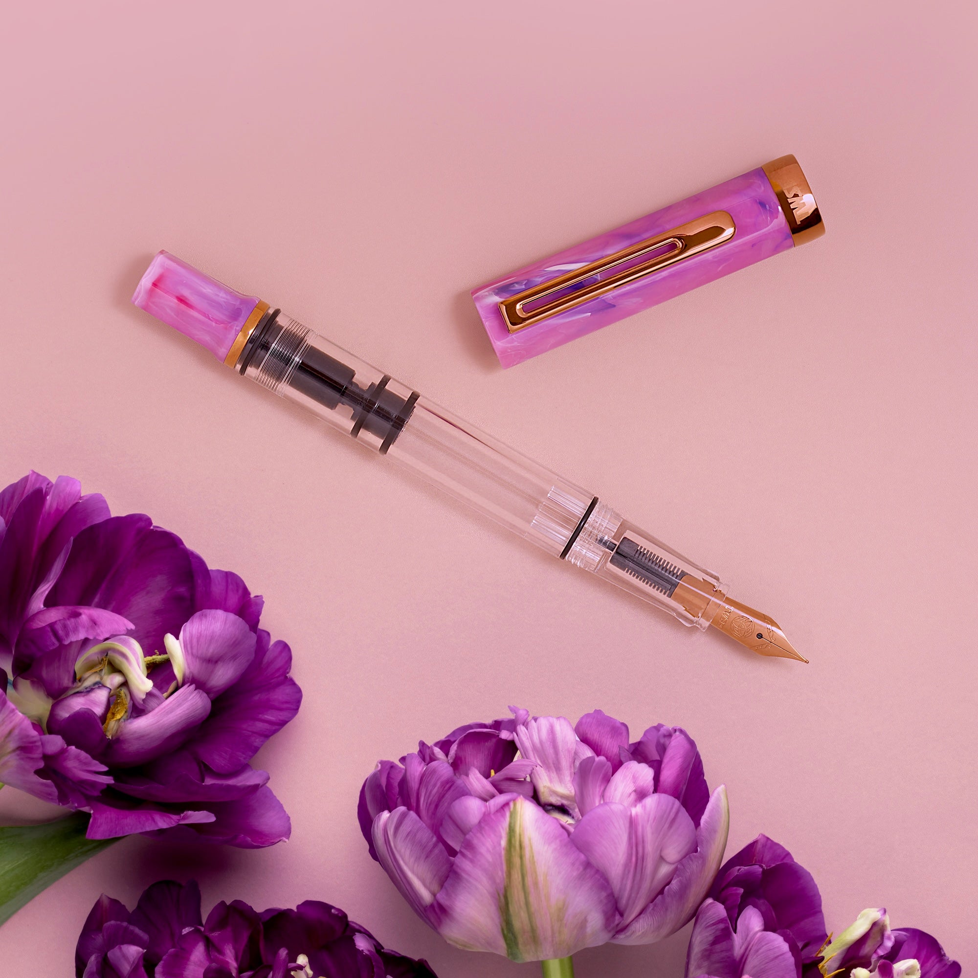 TWSBI ECO Fluorite Purple w/Bronze Fountain Pen