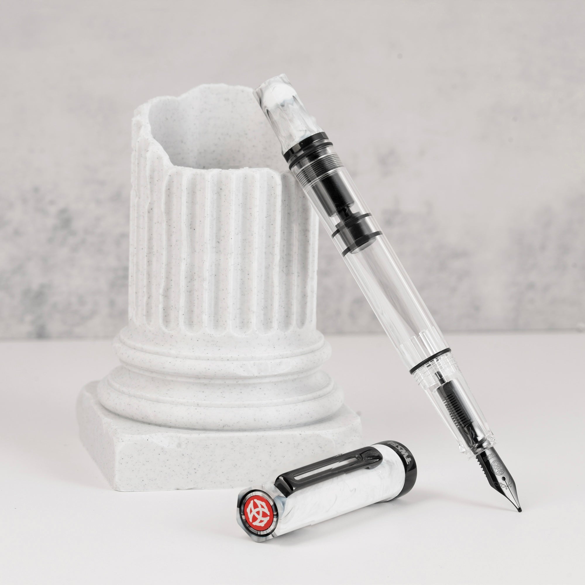 TWSBI ECO Carrara w/Onyx Fountain Pen