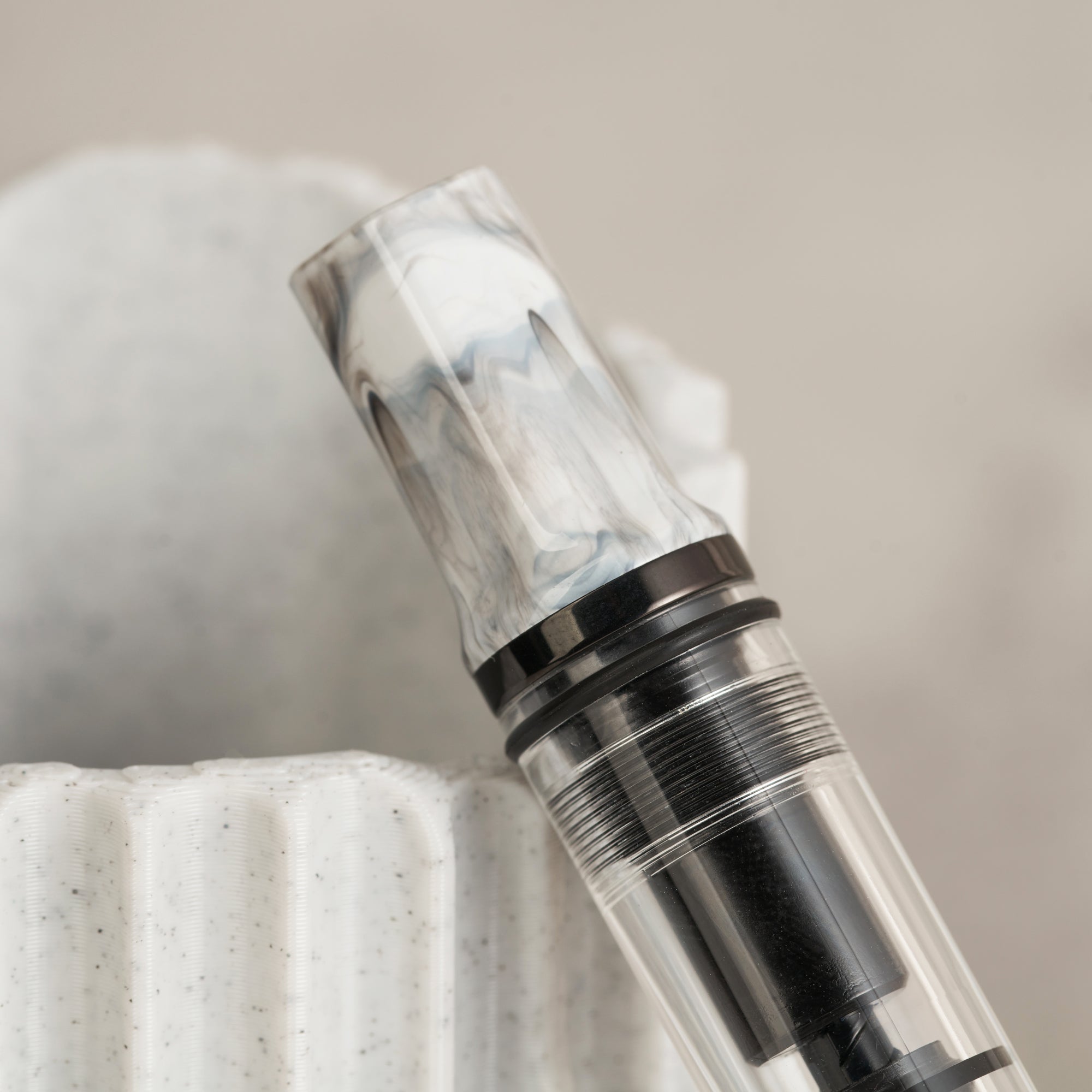 TWSBI ECO Carrara w/Onyx Fountain Pen