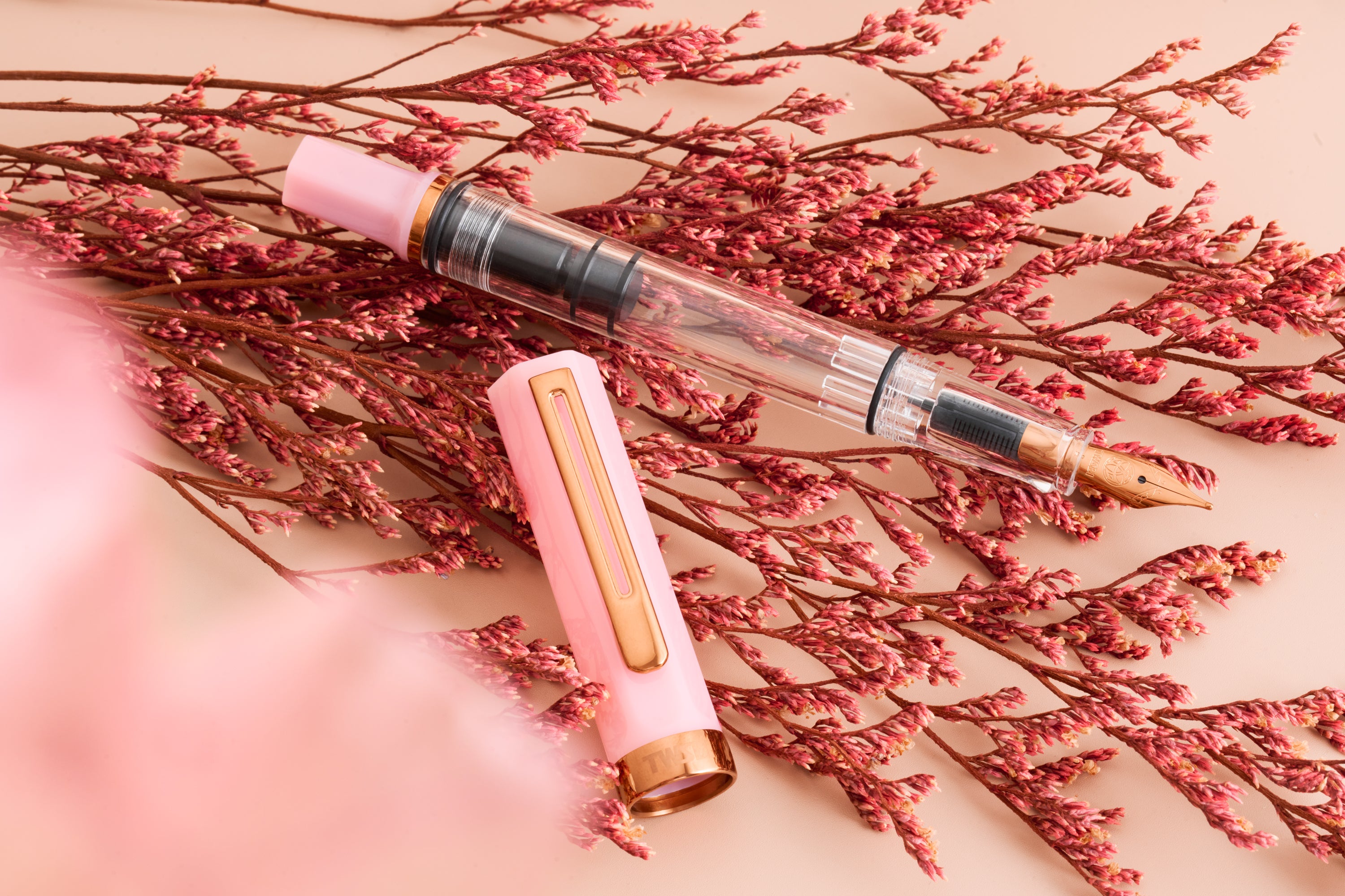TWSBI ECO Pink Lemonade w/ Bronze Fountain Pen