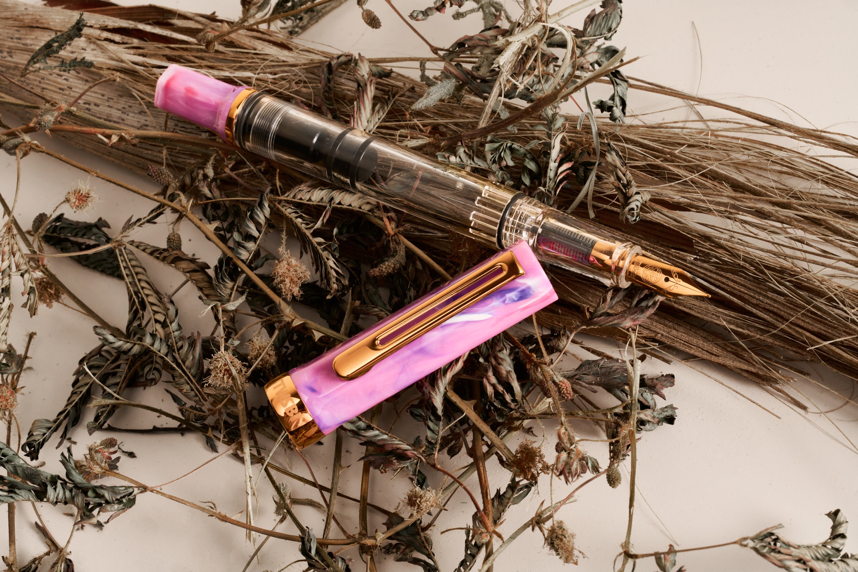 TWSBI ECO Fluorite Purple w/Bronze Fountain Pen