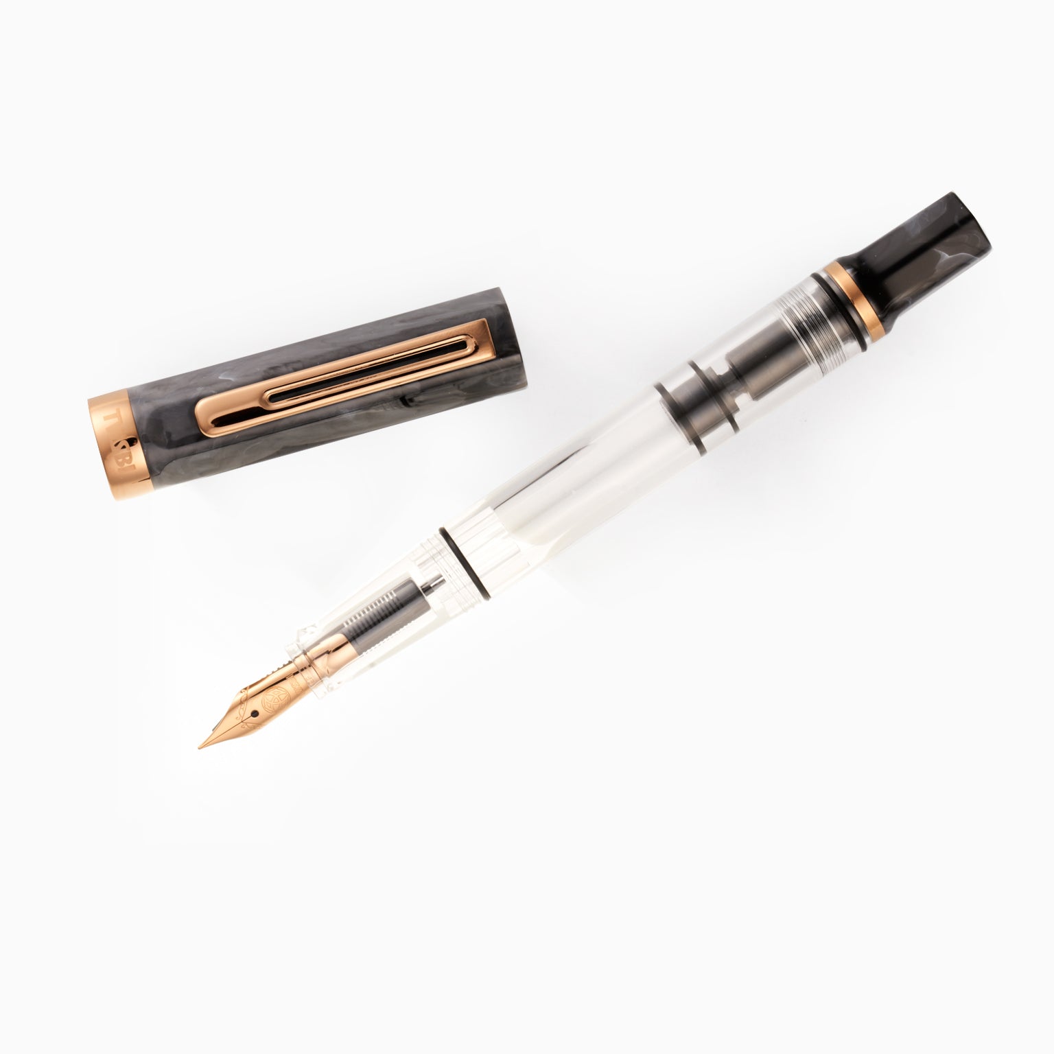 TWSBI ECO　万年筆　ブラックマーブル TWSBI ECO Black Marble w/Bronze Fountain Pen