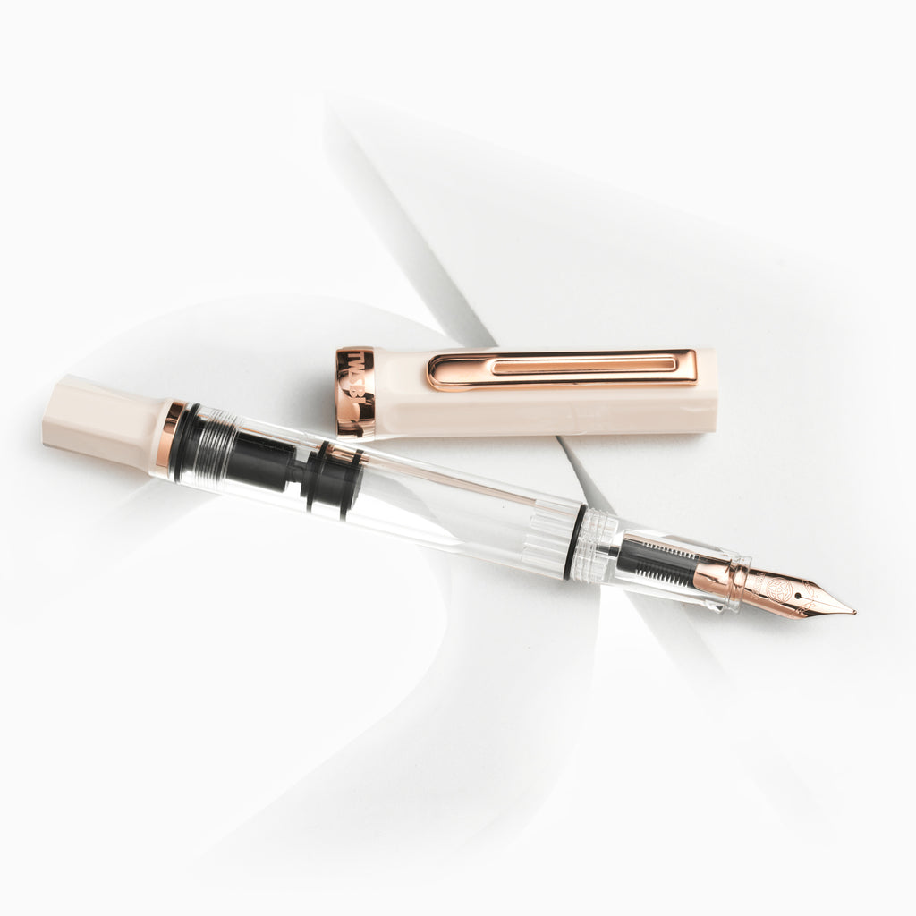 TWSBI Eco Fountain Pen - White Rose Gold Fine