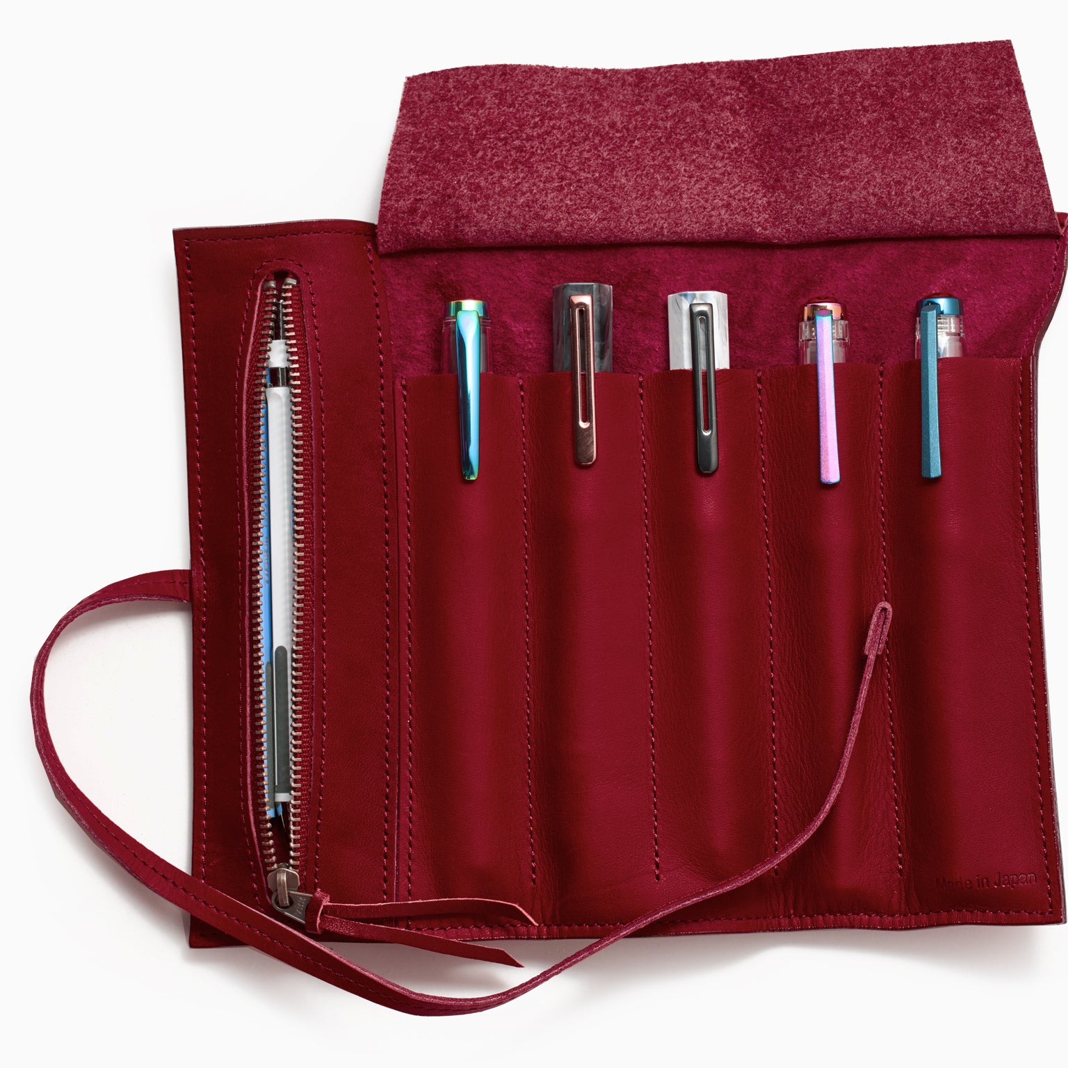 TWSBI Leather Roll Case Burgundy