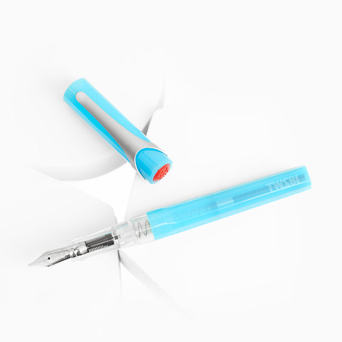 TWSBI Eco Transparent Fountain Pen – Blue – The Pen Outpost