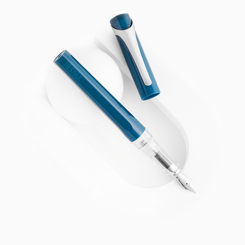 TWSBI Eco Transparent Fountain Pen – Blue – The Pen Outpost